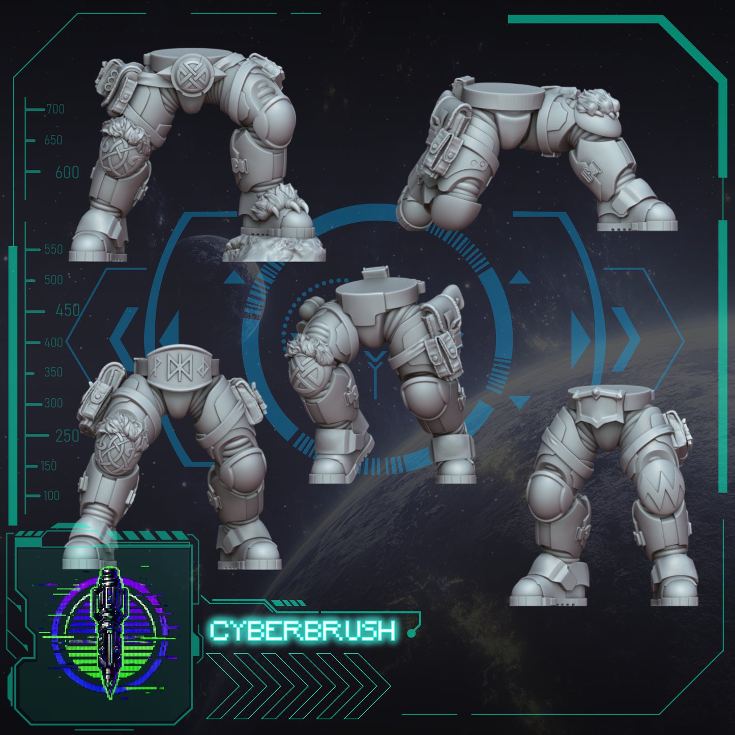 Space Vikings, Recon marine legs 1 (3D File)