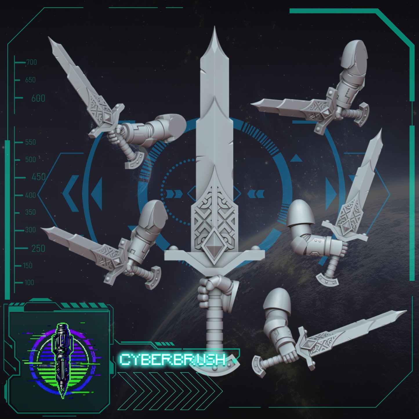 Space Vikings, Sword 4 (3D File)
