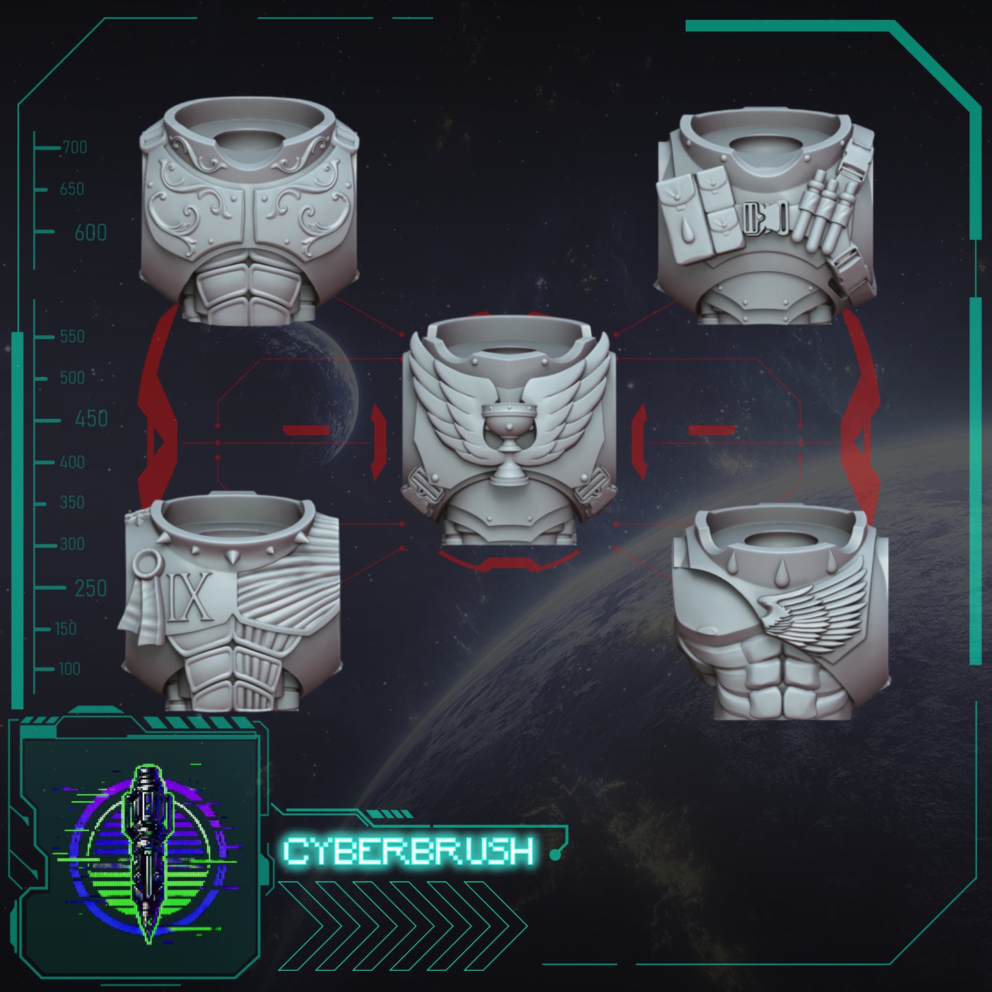 Crimson Angels, Torsos (3D File)
