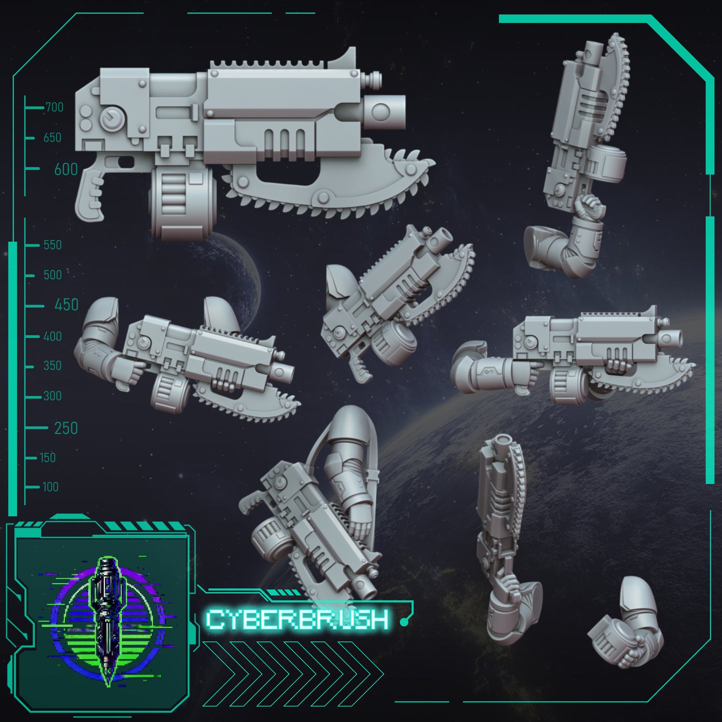 Blaster, Chainsaw (3D File)