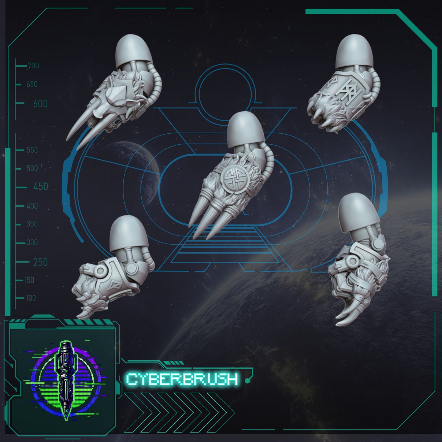 Space Vikings, Exterminator Claws 2 (3D File)