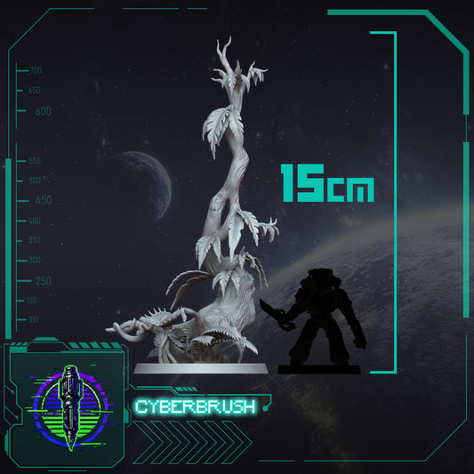 Jungle Tree – 32mm presupported STL by Cyberbrush3D – view 2