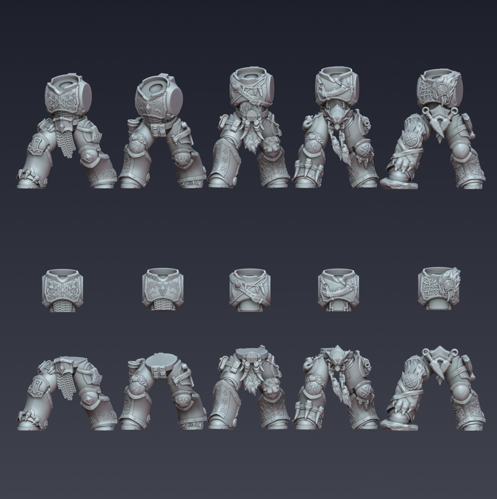Space Vikings, Body set (3D File)