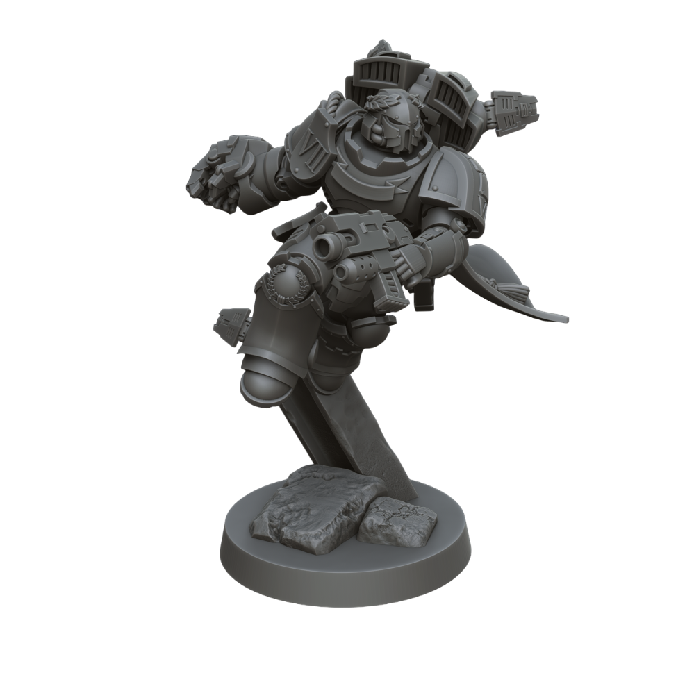 Imperial Hand Assault Captain (3D File)
