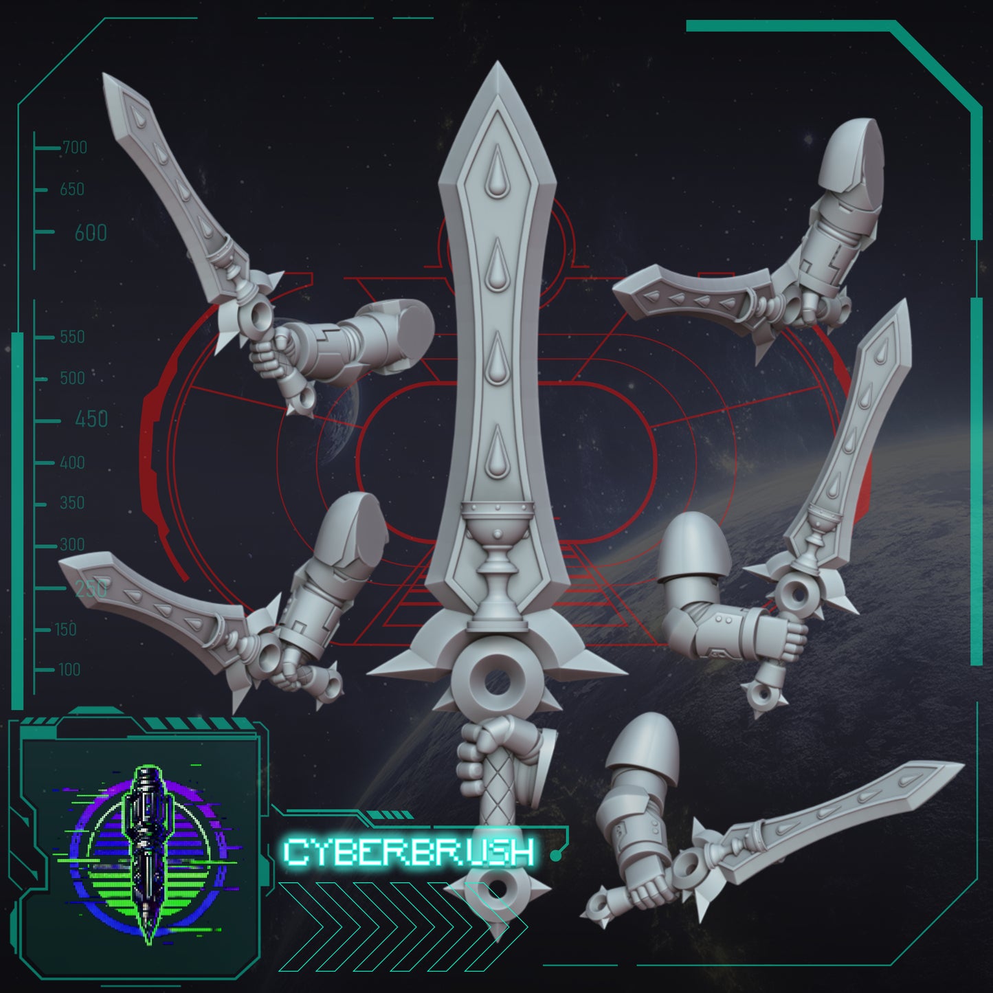 Crimson Angels, Sword 3 (3D File)