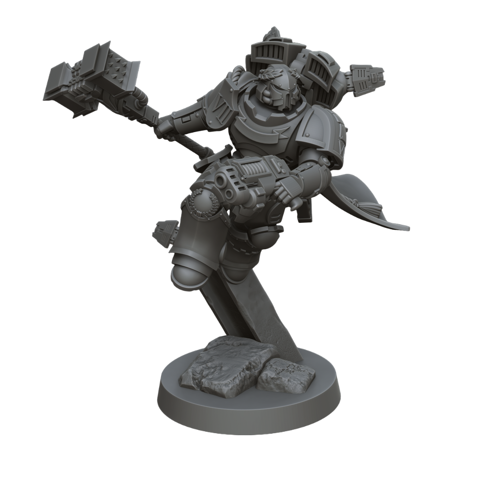 Imperial Hand Assault Captain (3D File)