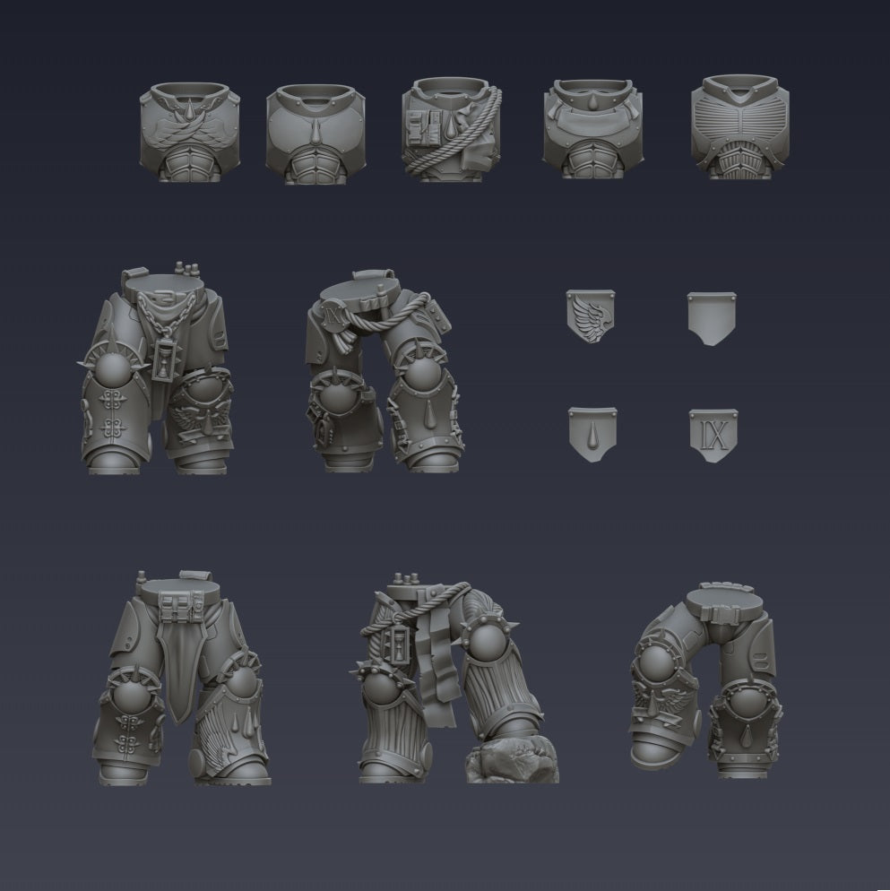 Crimson Angels, Body set 1 (3D File)