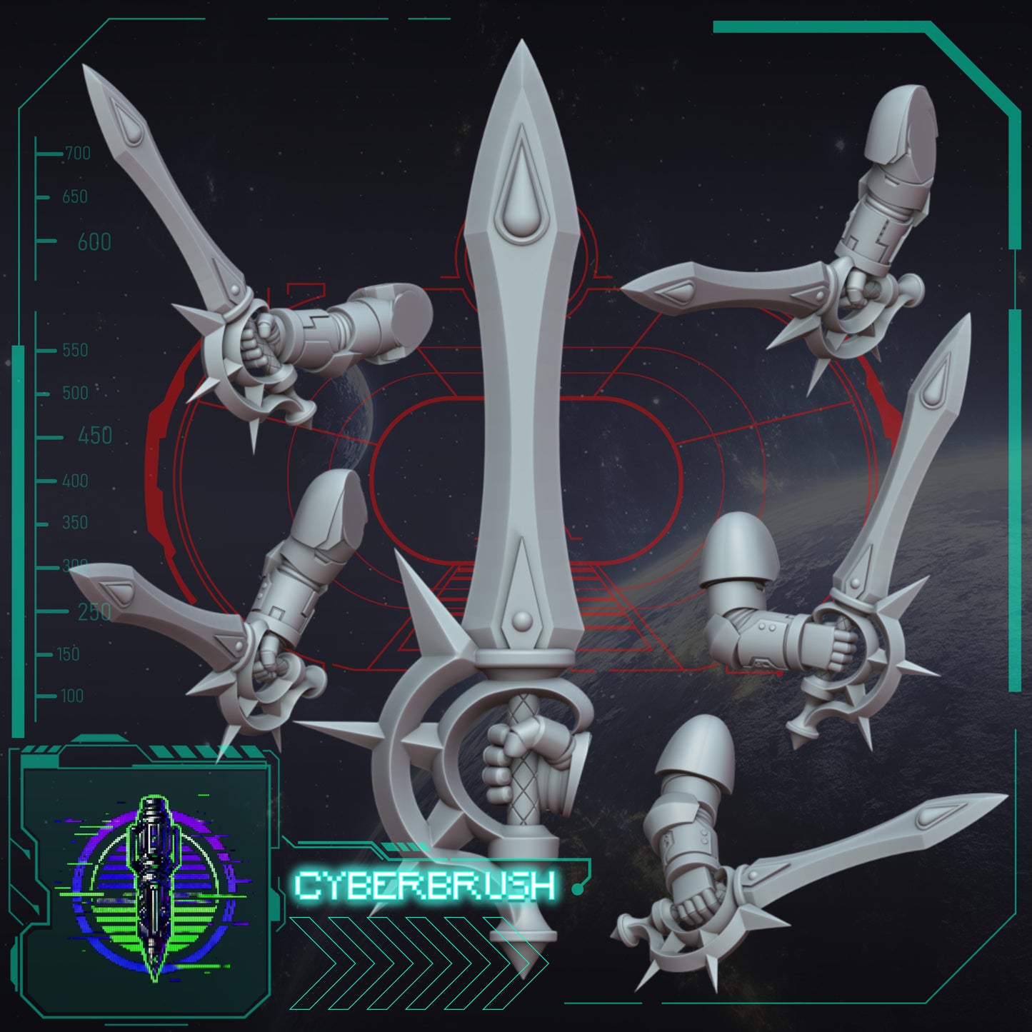 Crimson Angels, Sword 4 (3D File)