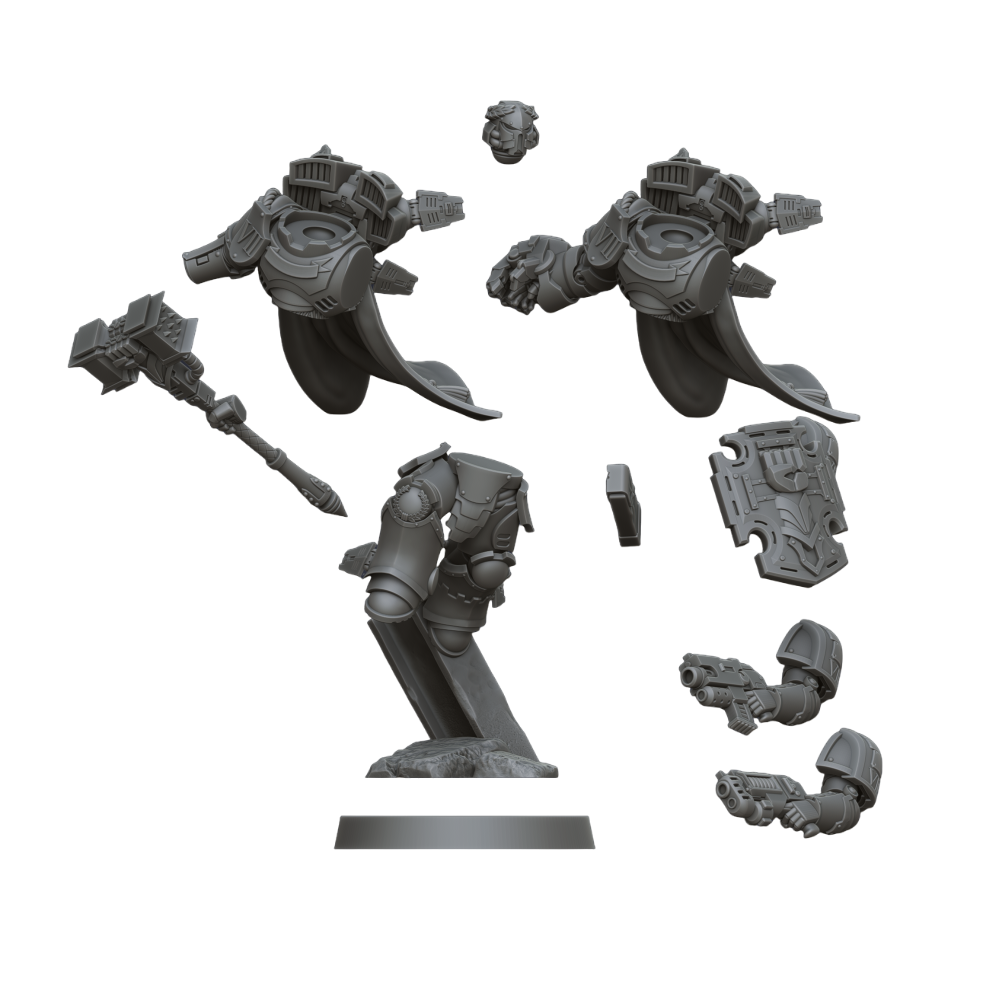 Imperial Hand Assault Captain (3D File)