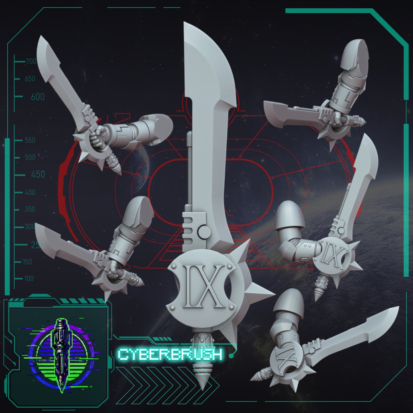 Crimson Angels, Sword 5 (3D File)