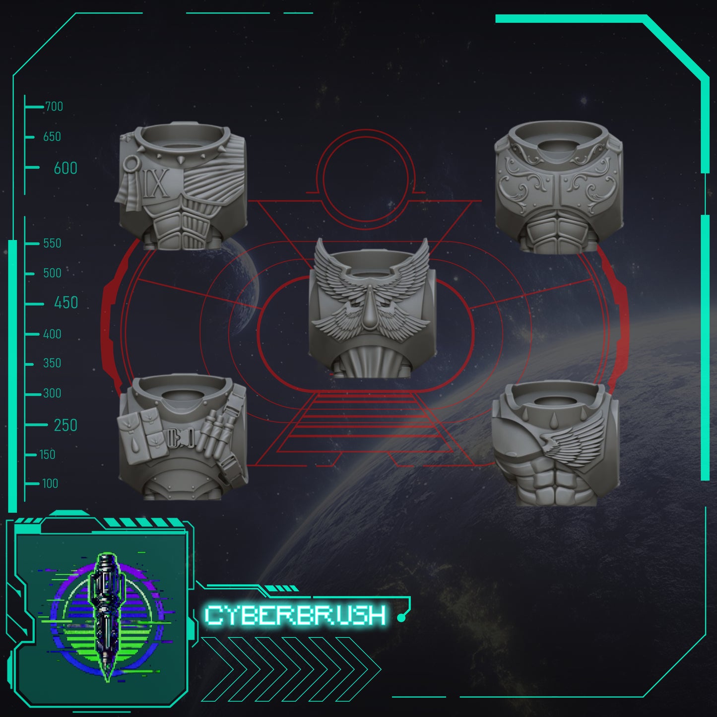 Crimson Angels, Torsos (3D File)