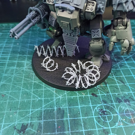 Barbed Wire – 32mm presupported STL by Cyberbrush3D – view 2