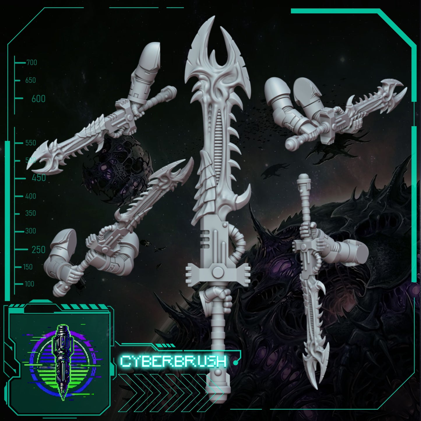 Space Bug Hunter 2 Hand Sword (3D File)