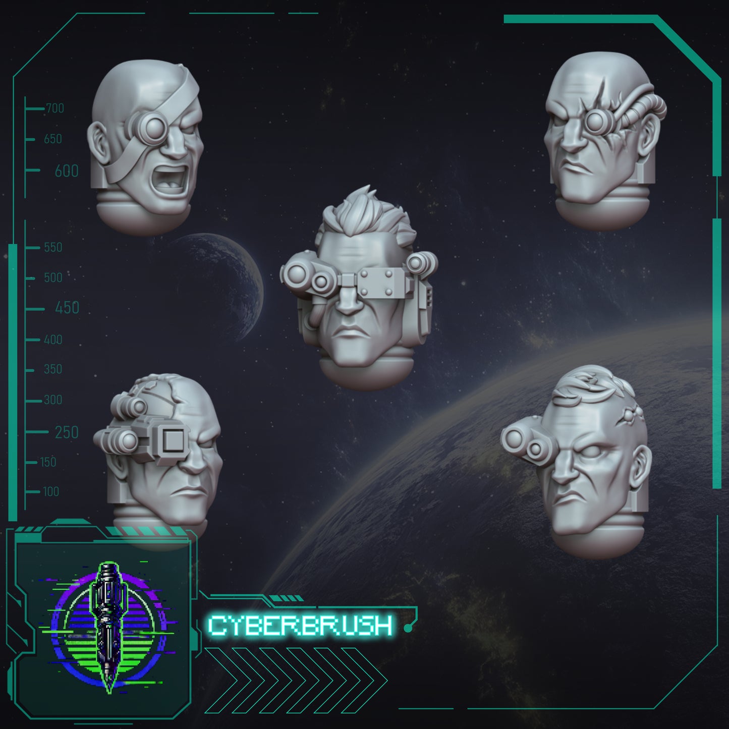 Occular heads (3D Files)