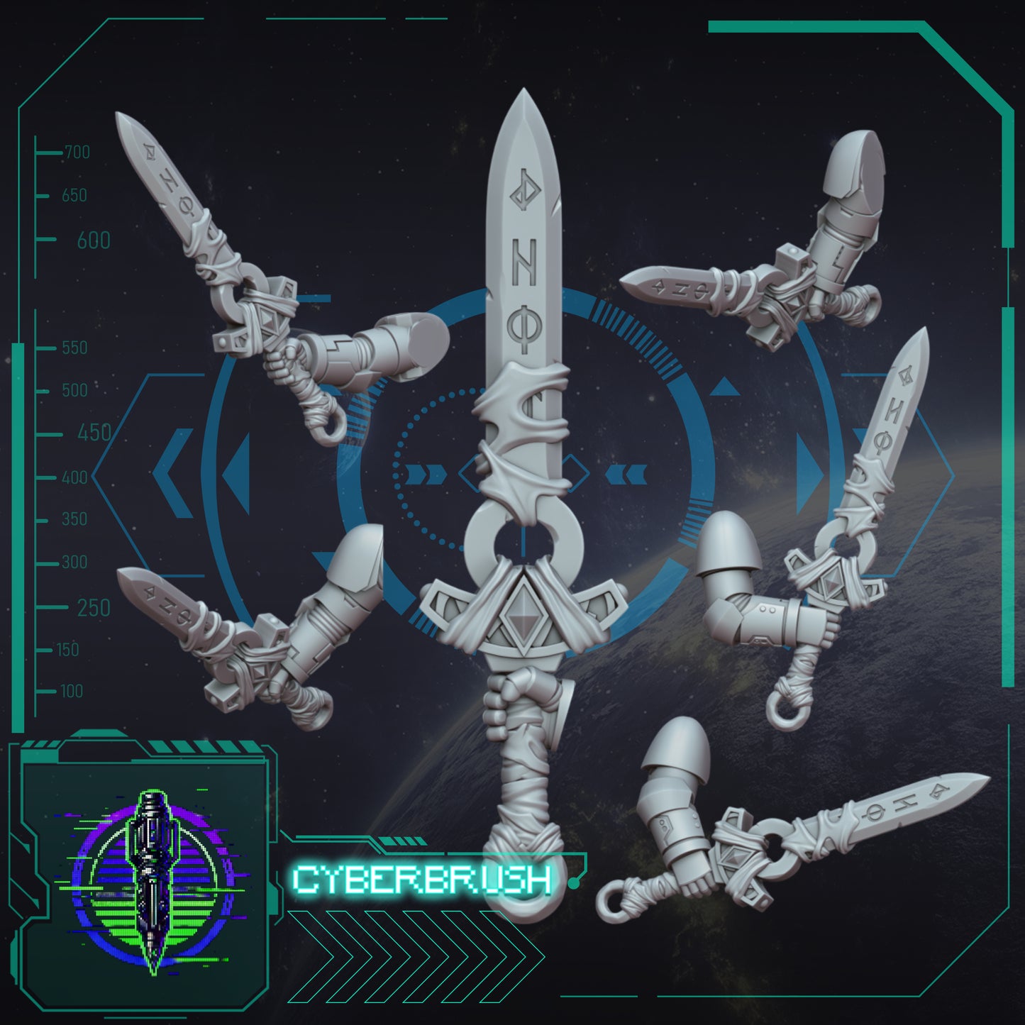 Space Vikings Melee Pack (3D File)