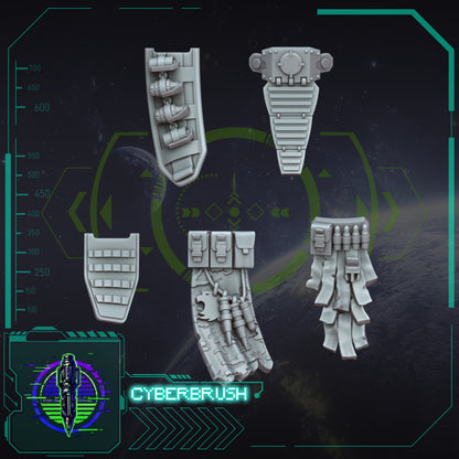 Rapt'Ops Heavy Armour Upgrade Kit – 32mm presupported STL by Cyberbrush3D – view 4