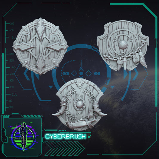 Space Vikings, Shields 1 (3D File)