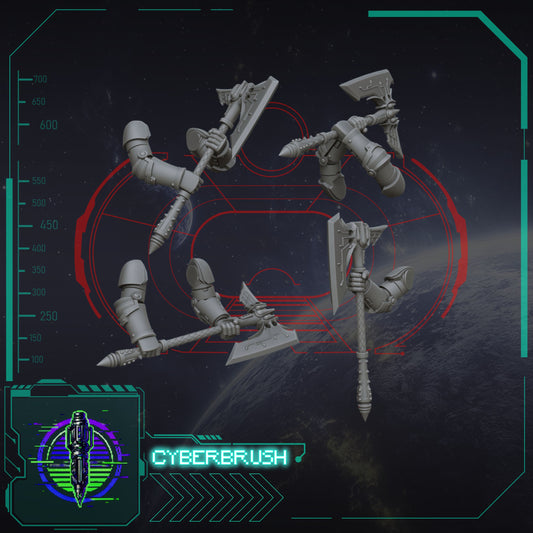 Crimson Angels, Two-handed Axes (3D File)