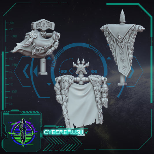 Space Vikings, Banner Toppers (3D File)