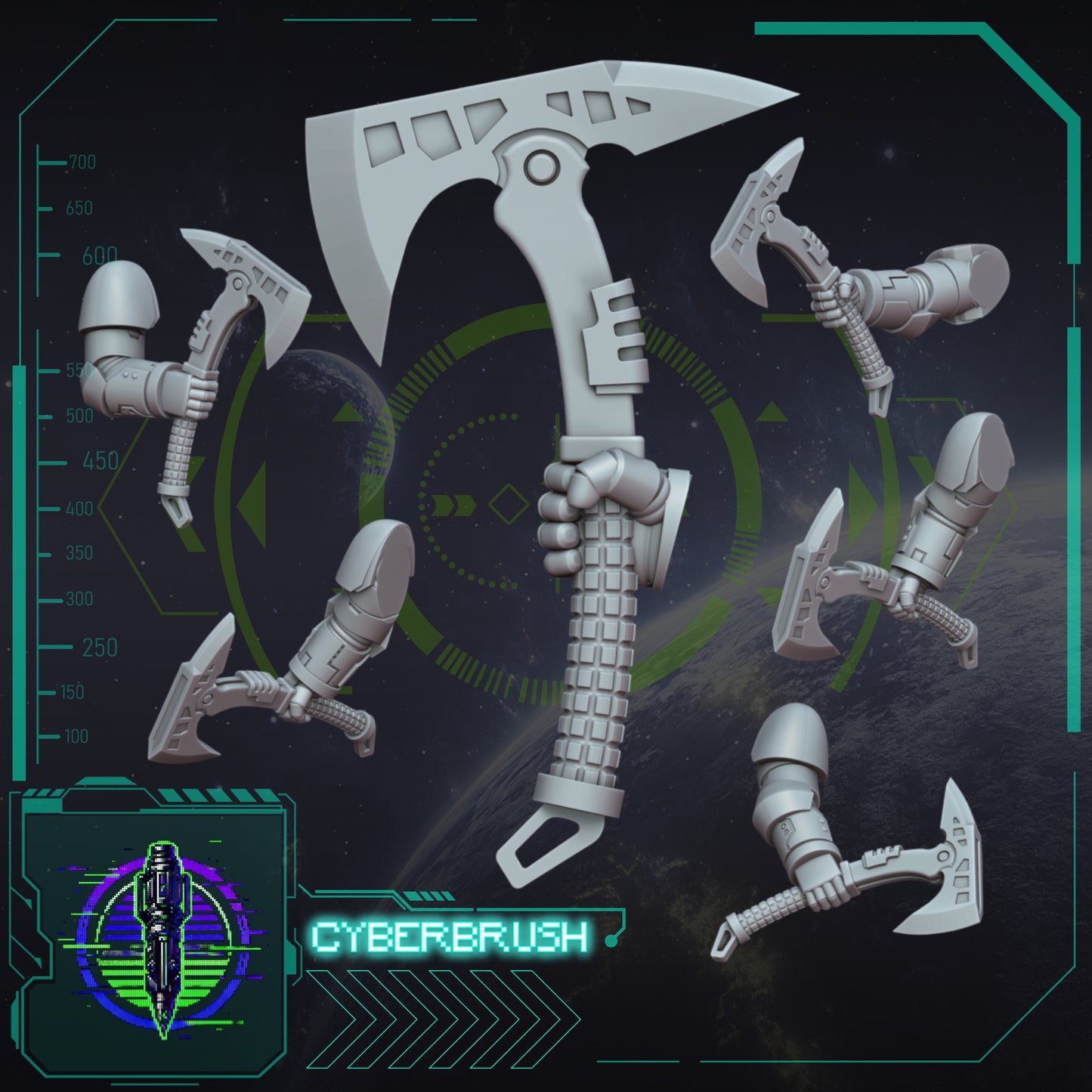 Rapt'ops Axe set 3 (3D File)