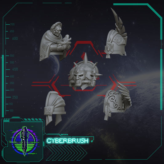 Crimson Angels, Shoulder Pads 1 (3D File)
