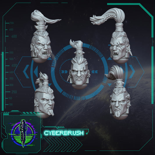 Space Vikings head set 4 (3D File)