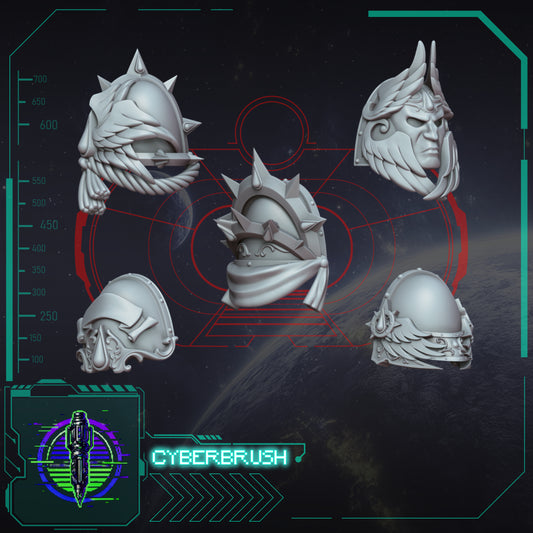 Crimson Angels, Shoulder Pads 2 (3D File)