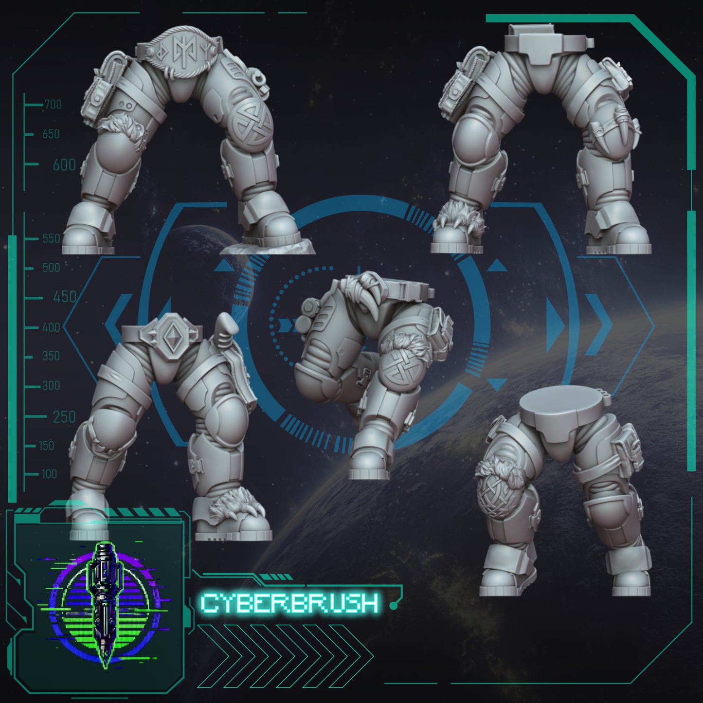 Space Vikings, Recon marine legs 2 (3D File)