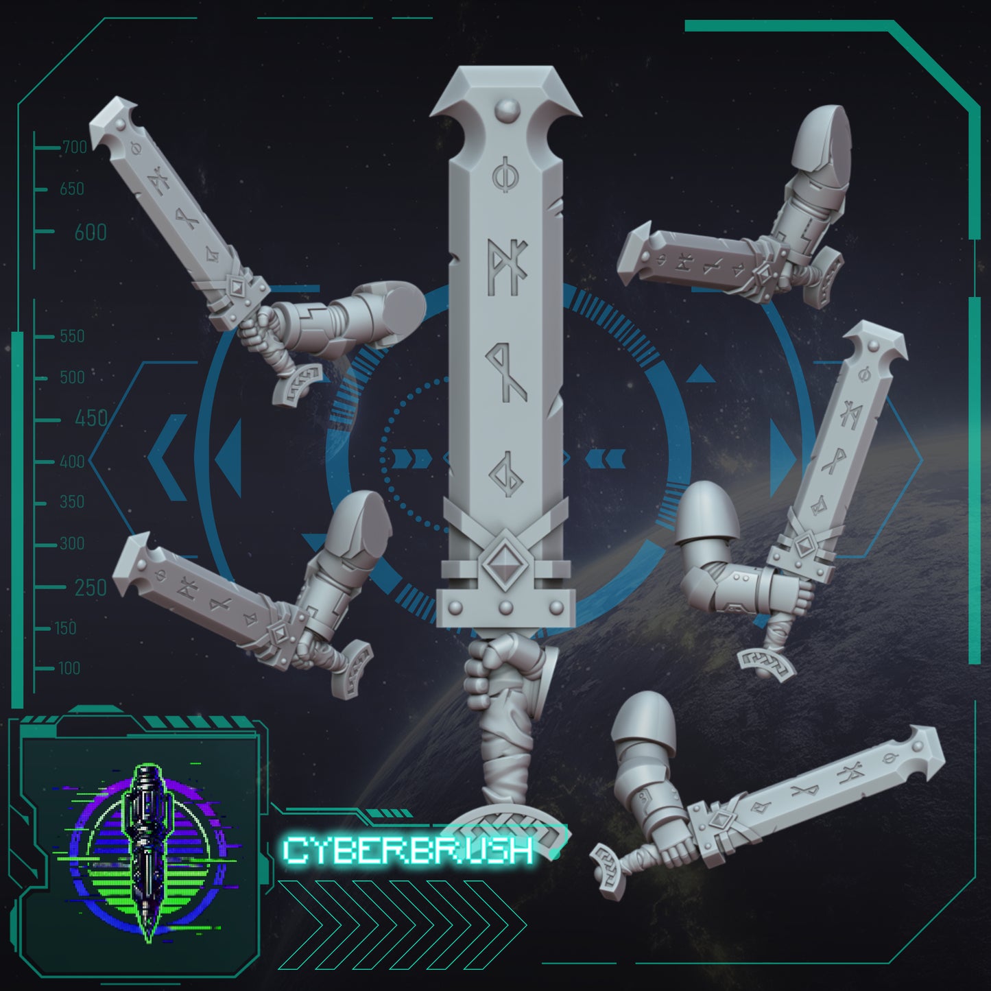 Space Vikings Melee Pack (3D File)