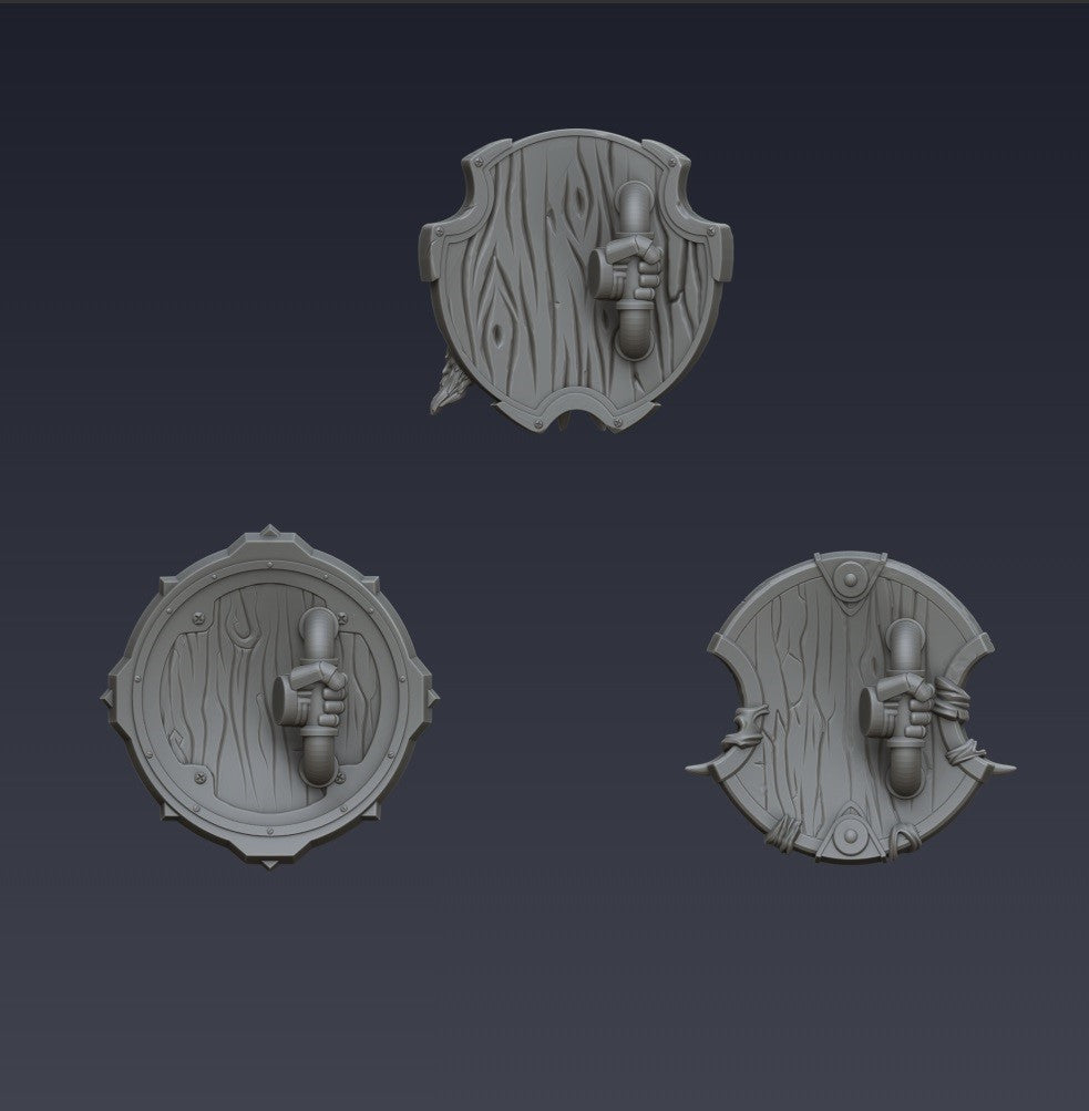 Space Vikings, Shields 1 (3D File)