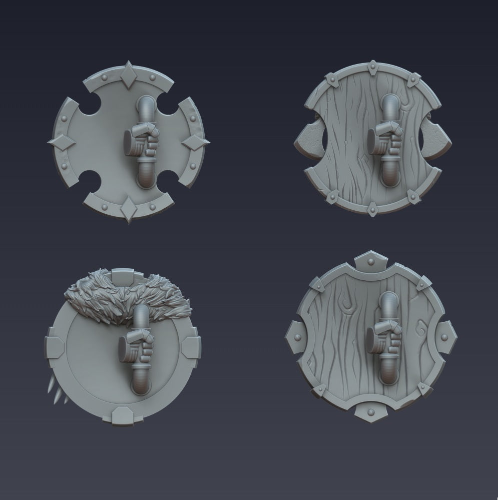 Space Vikings, Shield set 2(3D File)
