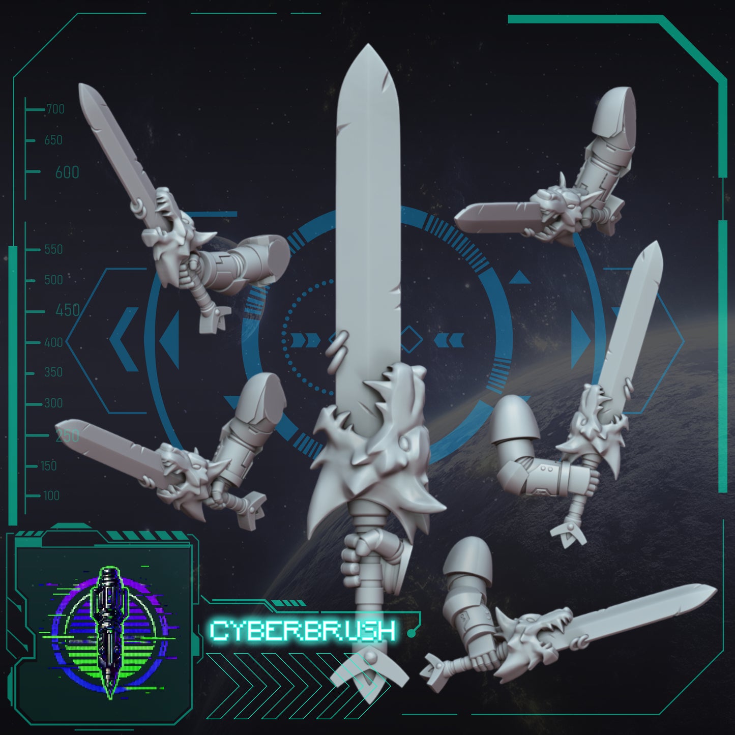 Space Vikings, Sword 8  (3D File)