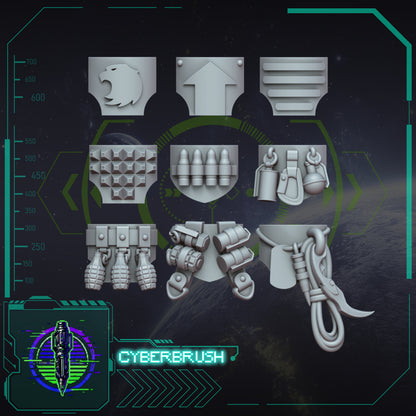Rapt'Ops Heavy Armour Upgrade Kit – 32mm presupported STL by Cyberbrush3D – view 8