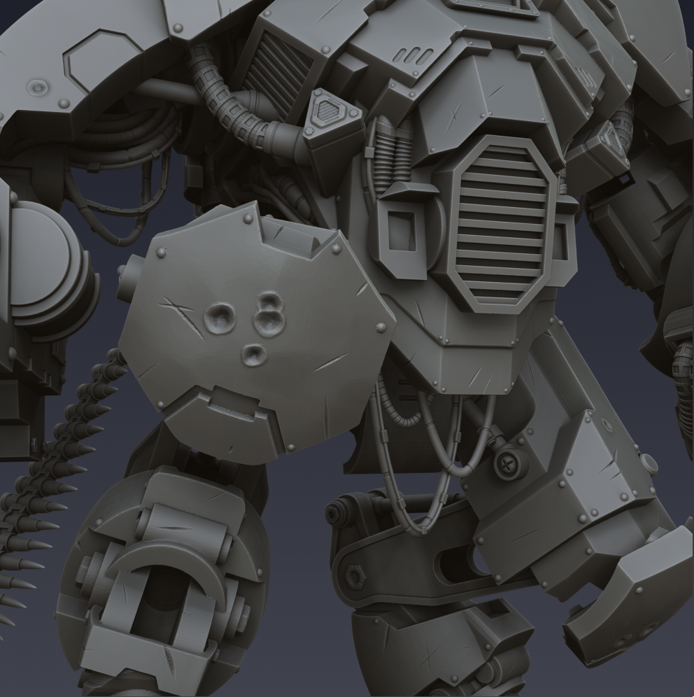 Heavy Combat Mech (3D File)