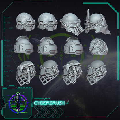 Rapt'Ops Heavy Armour Upgrade Kit – 32mm presupported STL by Cyberbrush3D – view 9