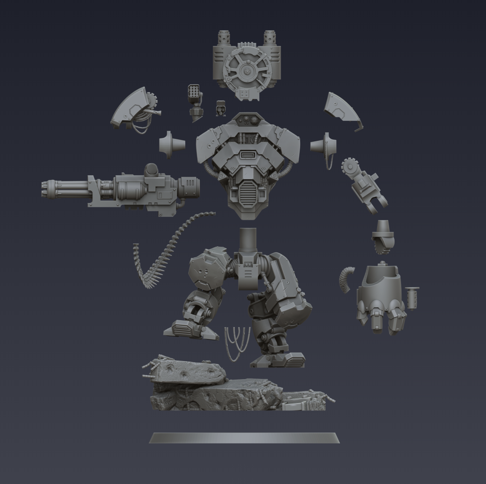 Heavy Combat Mech (3D File)