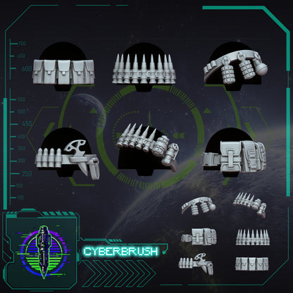 Rapt'Ops Heavy Armour Upgrade Kit – 32mm presupported STL by Cyberbrush3D – view 12