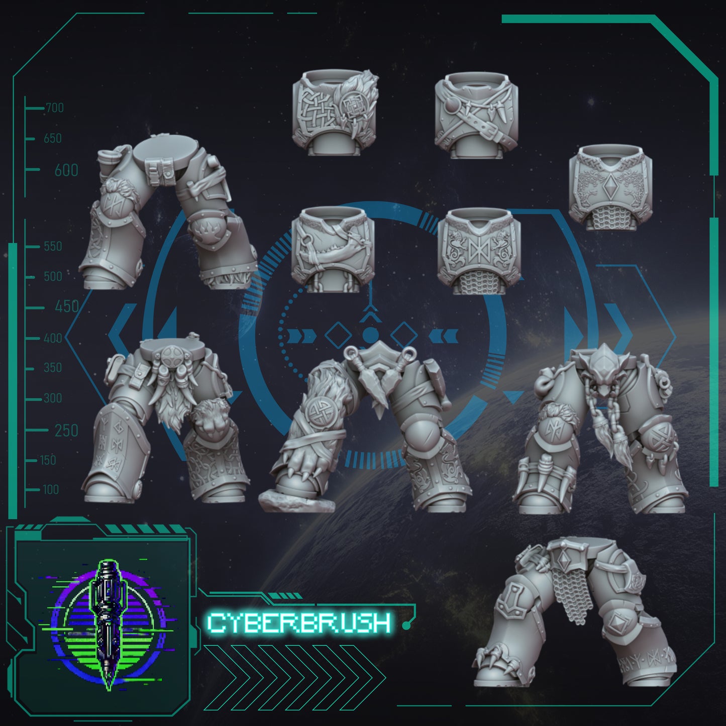 Space Vikings, Body set (3D File)