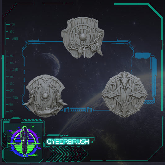 Space Vikings, Shields 1 (3D File)
