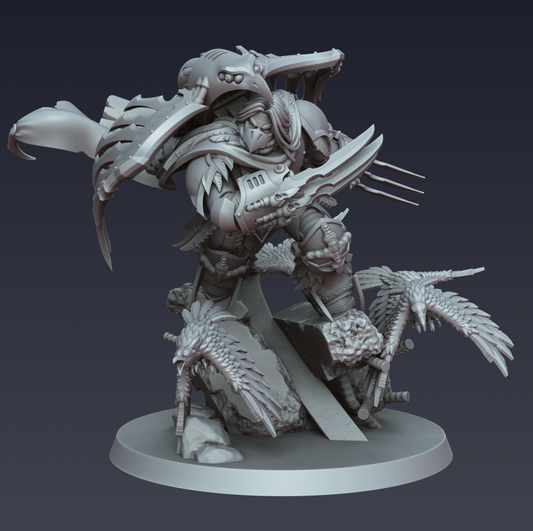 Shadowstrike – 32mm presupported STL by Cyberbrush3D – view 2