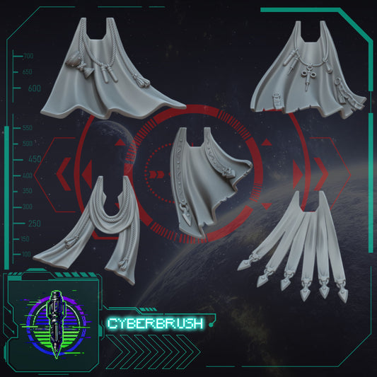 Crimson Angels, Cloak set 1 (3D File)