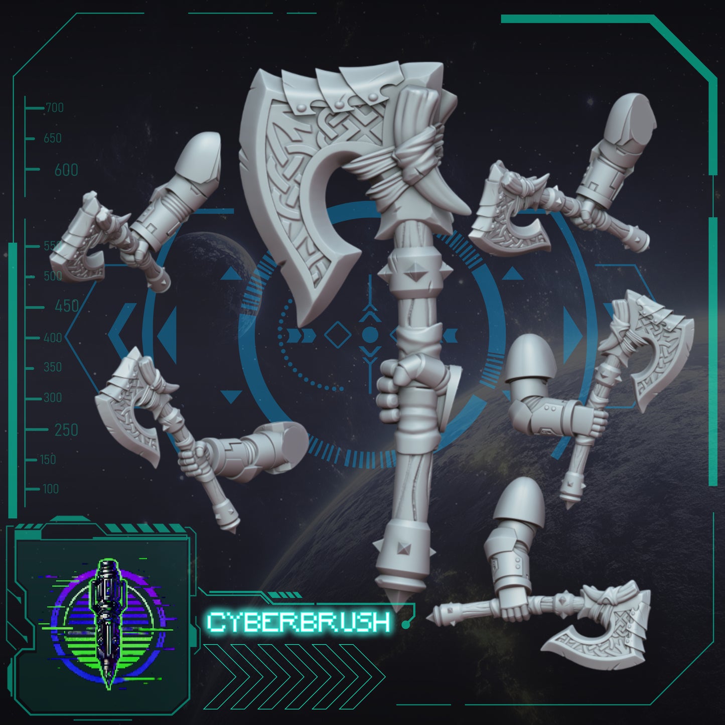 Space Vikings Melee Pack (3D File)