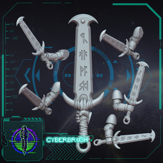 Space Vikings, Sword set 10  (3D File)