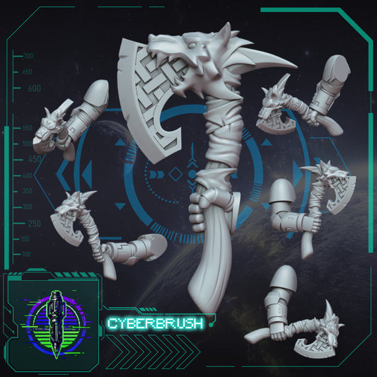 Space Vikings, Axes 2 (3D File)