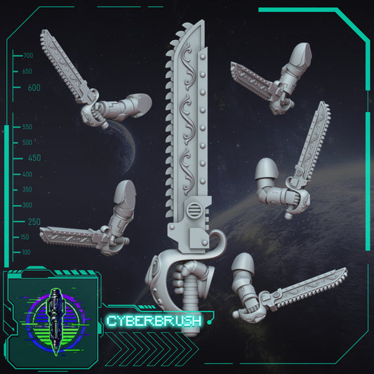 Crimson Angels, Chainsword set 1 (3D File)