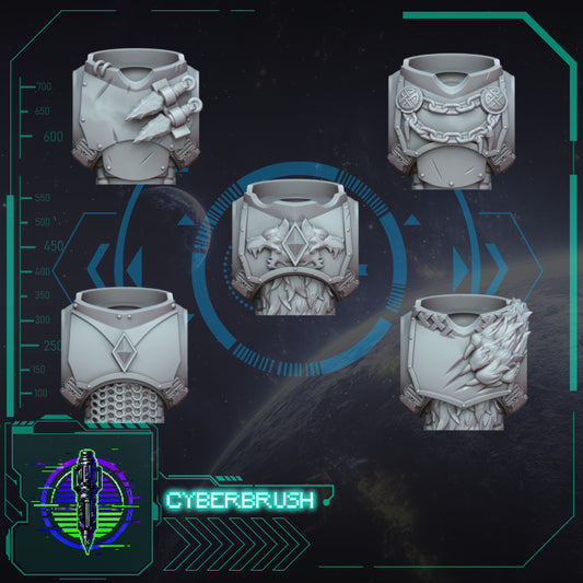 Space Vikings, Torso set 1 (3D File)