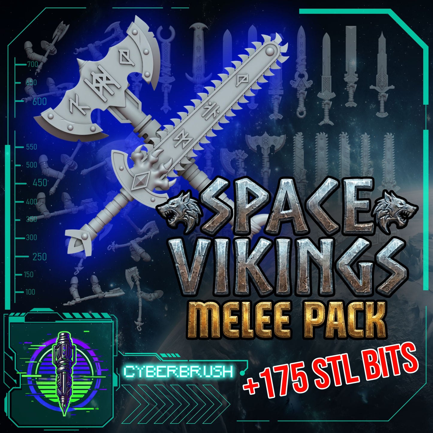 Space Vikings Melee Pack (3D File)