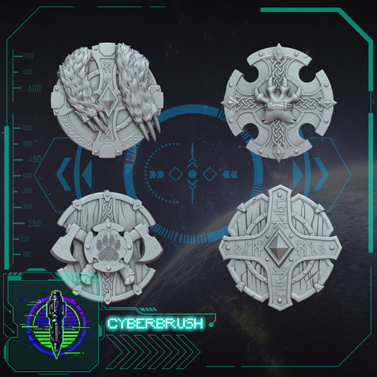 Space Vikings, Shield set 2(3D File)