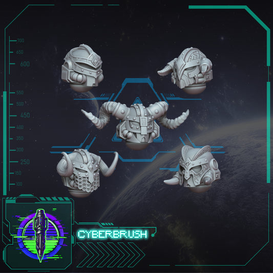 Space Vikings, Head 1 (3D File)