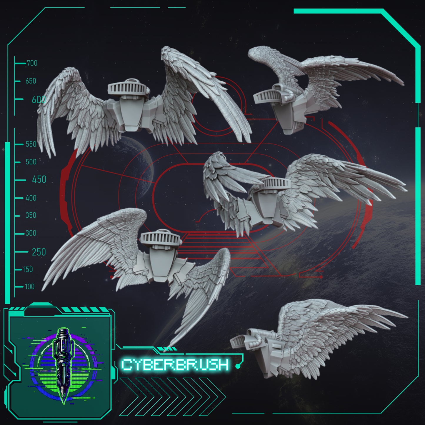 Crimson Angels, Crimson Guard Jetpacks (3D File)